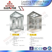 Cabina de ascensor con superficie de espejo de acero inoxidable / HL-188